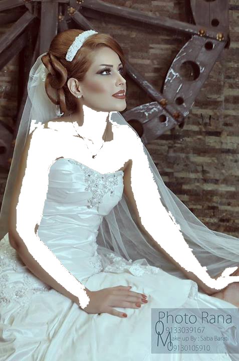 چهارده مدل ژست عروس تکی عکس اتلیه ای عروس،سری سیزدهم  عکس تک عروس اتلیه ای