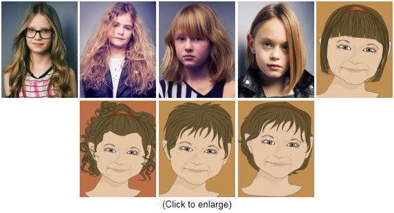 عکس مدل موهای جدید برای دختر و پسر های کم سن و سال