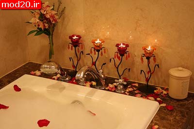 عکس تزئینات حمام و حوله عروس و داماد-دوازده مدل  مدل های زیبا و رومانتیک از حمام و حوله عروس و داماد در سال 95-96 و سال 2017-2016