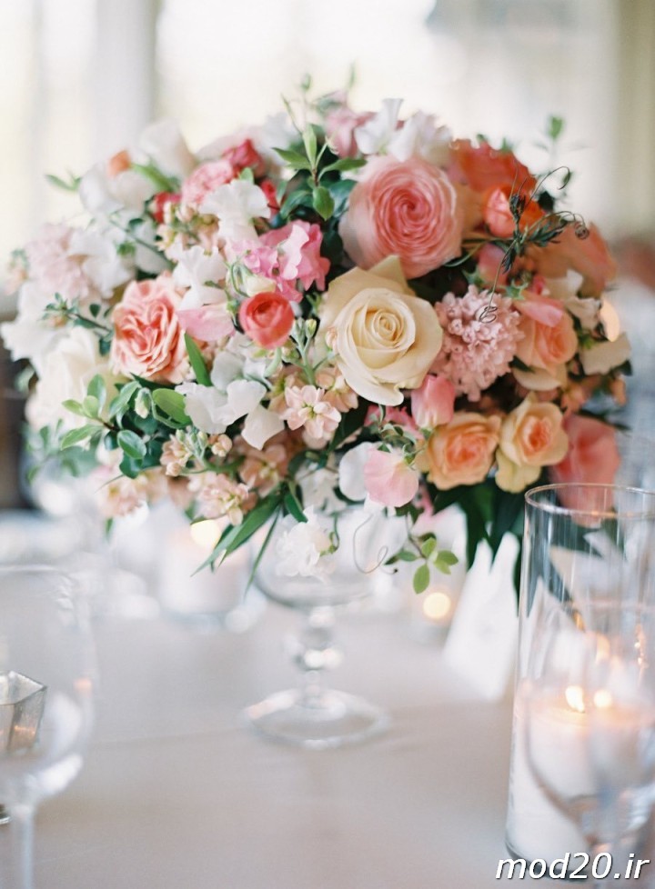 عکس جدیدترین مدل میز عروسی و نامزدی و ایده گل ارایی میز و جایگاه عروس و داماد  ایده گل ارایی میز نامزدی و عروسی گل ارایی به شیوه اروپایی