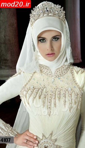 عکس لباس عروس پوشیده جدید لباس عروس اسلامی 