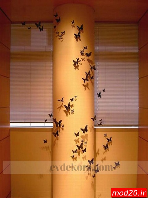آموزش و ایده کاردستی با قوطی نوشابه کاردستی با عکس رادیولوژی کاردستی ساخت پروانه فلزی برای تزئین اتاق مدل تزئین اتاق با پروانه دست ساز