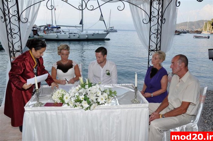 عکس باغ و سالن و مراسم عقد و عروسی کنار دریا وساده به سبک اروپایی  عکس مراسم عروسی و باغ و تالار عروسی کنار دریا