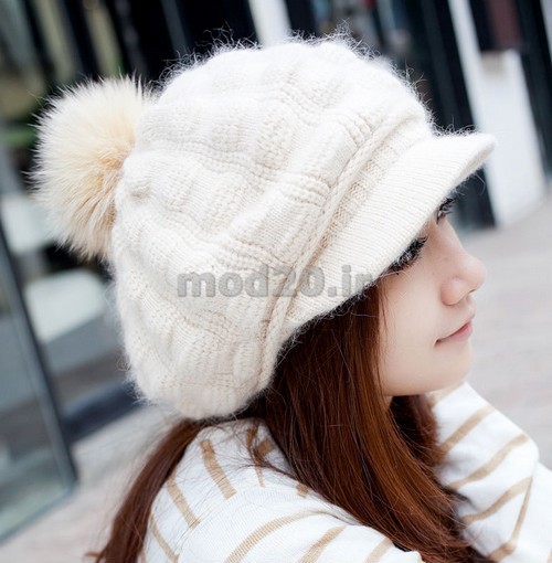 سی مدل کلاه بافتنی زمستانی دخترانه گرم شیک جدیدعکس کلاه بافتنی 2020