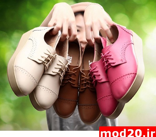 جدیدترین مدل های کفش دخترانه و زنانه عروسکی پاپیون دار و اسپرت مدل کفش 2015  کفش پاشنه بلند رنگ قرمز کرم سفید  مدل کفش دخترانه